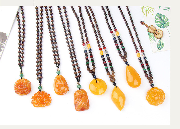 New Second-Generation Ceromel Sweater Chain Long Door Frame Beeswax Pendant Women's Necklace Accessories Yiwu Factory Direct Sales