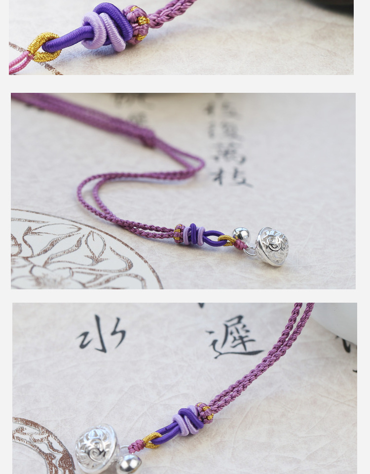 Handmade Braided Necklace Rope Clavicle Chain Sweater Chain Original Design Simple DIY Hanging Peace Buckle Beeswax Pendant Handmade Braided Necklace Rope Clavicle Chain Sweater Chain Original Design Simple DIY Hanging Peace Buckle Beeswax Pendant