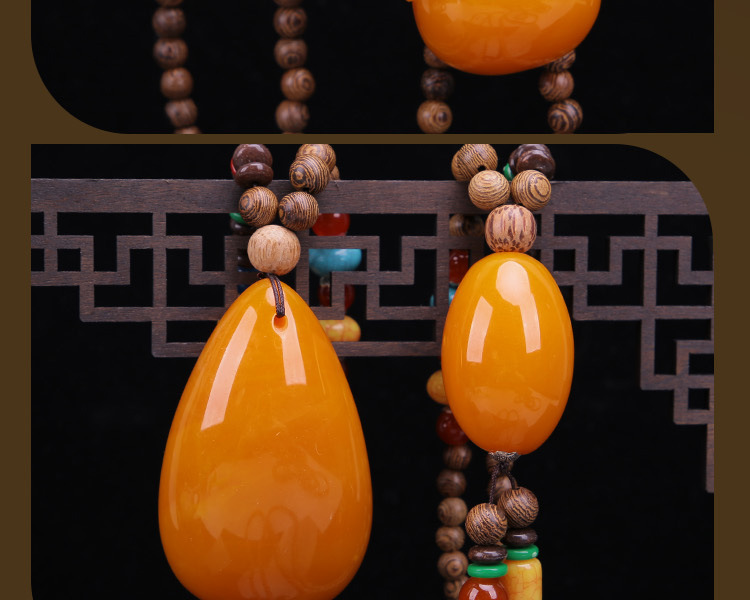 Ethnic Sweater Chain Second Generation Old Beeswax Door Frame Necklace Sweater Chain Hot Sale at Scenic Spot Hot Sale Gift Small Gift Ethnic Sweater Chain Second Generation Old Beeswax Door Frame Necklace Sweater Chain Hot Sale at Scenic Spot Hot Sale Gift Small Gift