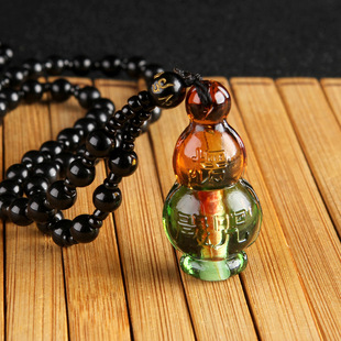 Running Rivers and Lakes Meeting Sale Gift Blue Light Beeswax Necklace Men's and Women's Long Accessories Sweater Chain Clothing Wholesale