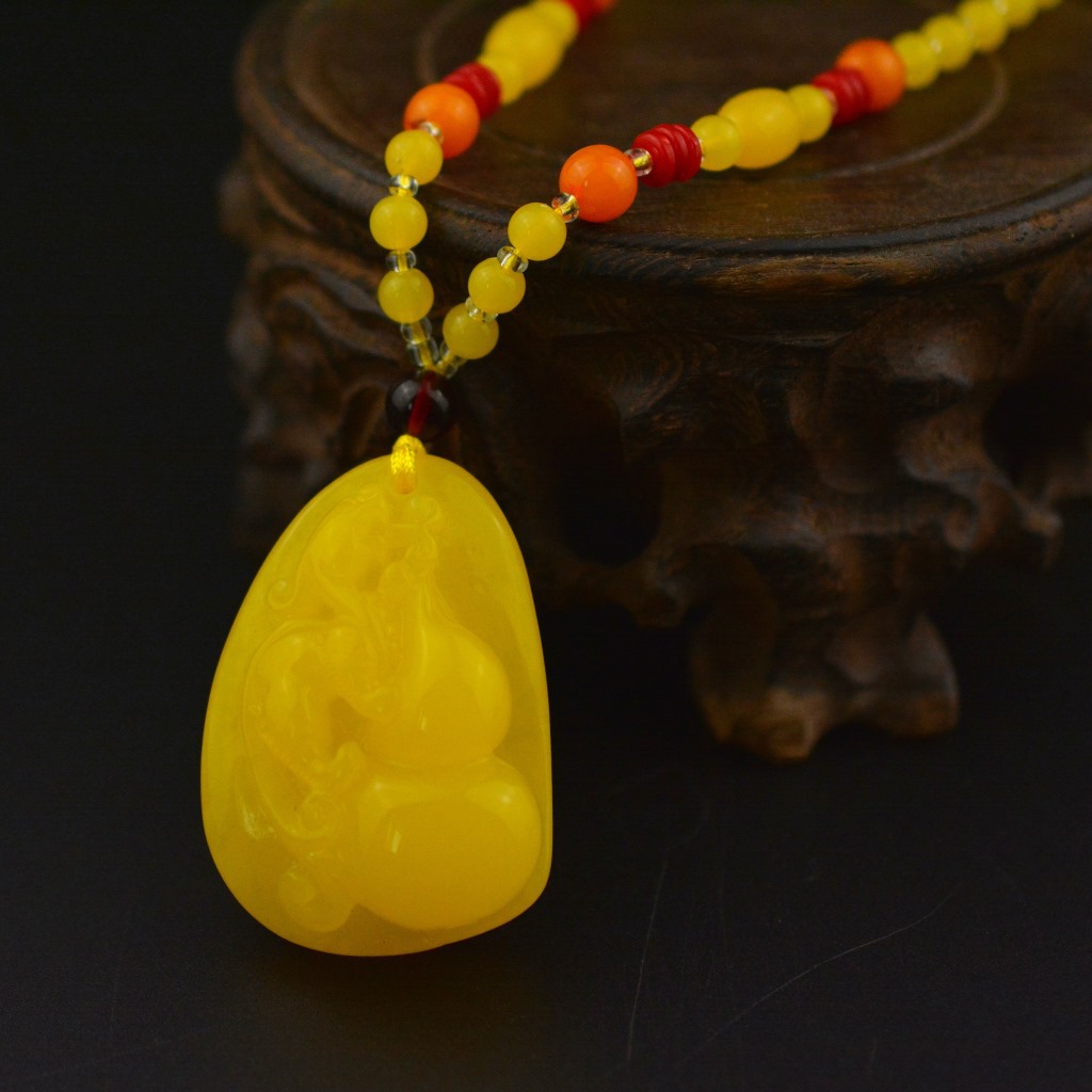 Hot Selling Second-Generation Ceromel Long Sweater Chain Fluorescent Floating Beeswax Necklace, Beeswax Pendant Wholesale Hot Selling Second-Generation Ceromel Long Sweater Chain Fluorescent Floating Beeswax Necklace, Beeswax Pendant Wholesale