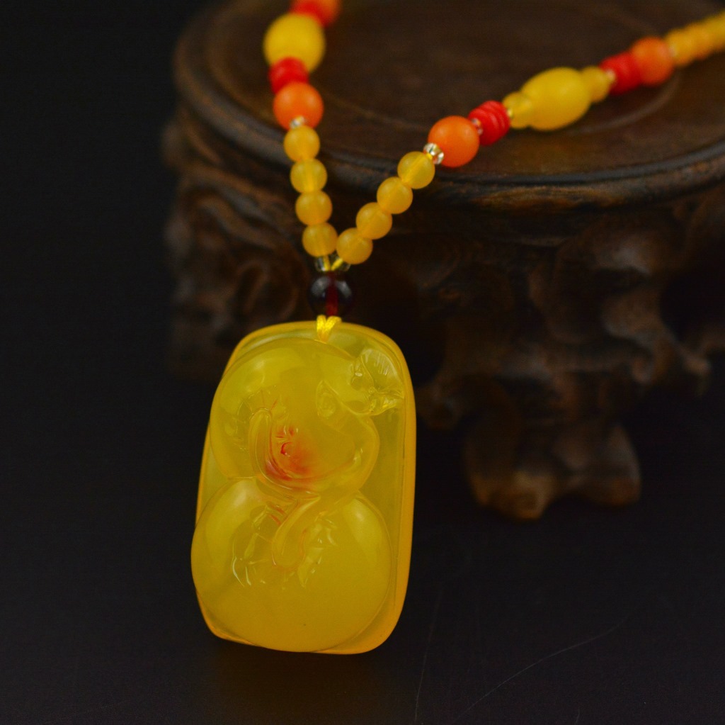 Hot Selling Second-Generation Ceromel Long Sweater Chain Fluorescent Floating Beeswax Necklace, Beeswax Pendant Wholesale Hot Selling Second-Generation Ceromel Long Sweater Chain Fluorescent Floating Beeswax Necklace, Beeswax Pendant Wholesale