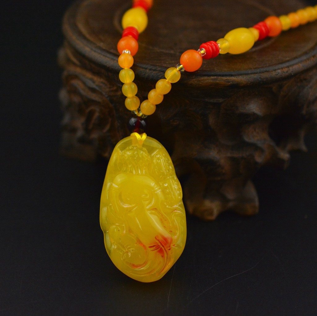 Hot Selling Second-Generation Ceromel Long Sweater Chain Fluorescent Floating Beeswax Necklace, Beeswax Pendant Wholesale Hot Selling Second-Generation Ceromel Long Sweater Chain Fluorescent Floating Beeswax Necklace, Beeswax Pendant Wholesale