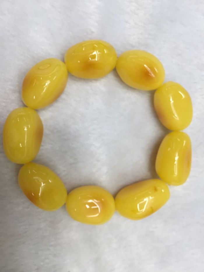Natural second generation bracelet with fluorescent floating brine fashion version of beeswax amber bracelet wholesale
