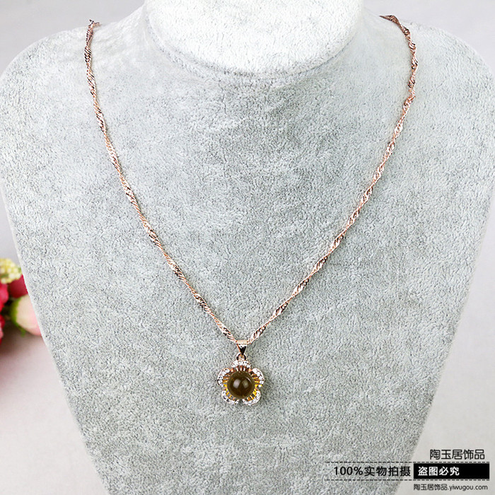 Gold Blue Amber beeswax gilt jewelry necklace bracelet ring earrings set