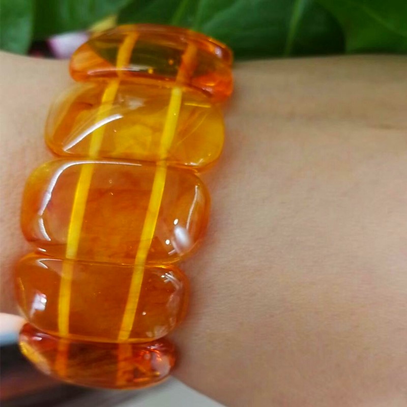 Second generation beeswax chicken oil yellow hand row bracelet flower pearl hand row hot style bracelet for men Second generation beeswax chicken oil yellow hand row bracelet flower pearl hand row hot style bracelet for men