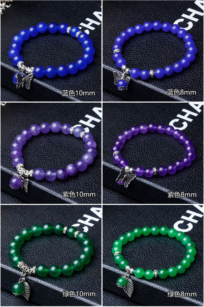 With the beauty of natural jade Bracelet Crystal agate jade beeswax colour Taobao stall selling single ring bracelet