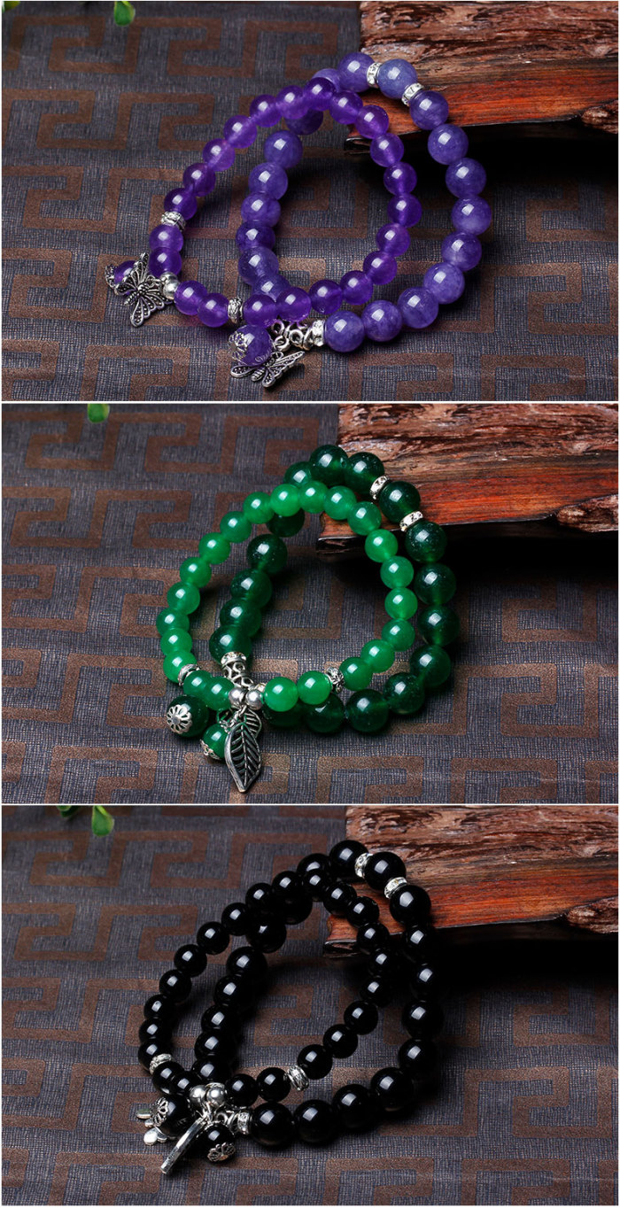 With the beauty of natural jade Bracelet Crystal agate jade beeswax colour Taobao stall selling single ring bracelet