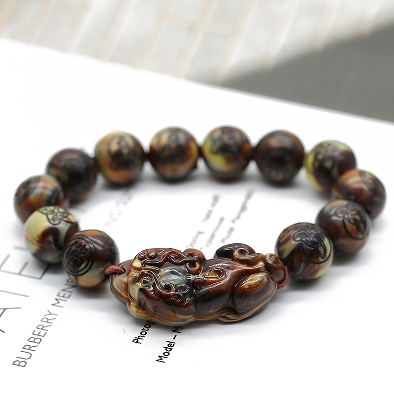 Resin beeswax PI xiu bracelet creative accessories wholesale 2 yuan store yiwu street hot sell runghu