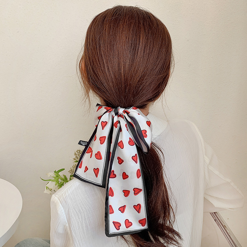 Pearl Hairtie Rubber Band Hair Band Korean Style Large Intestine Hair Rope Lace Strap Bow Hair Accessories Headdress Flower Small Jewelry
