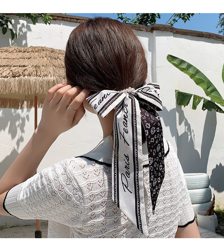 Pearl Hairtie Rubber Band Hair Band Korean Style Large Intestine Hair Rope Lace Strap Bow Hair Accessories Headdress Flower Small Jewelry
