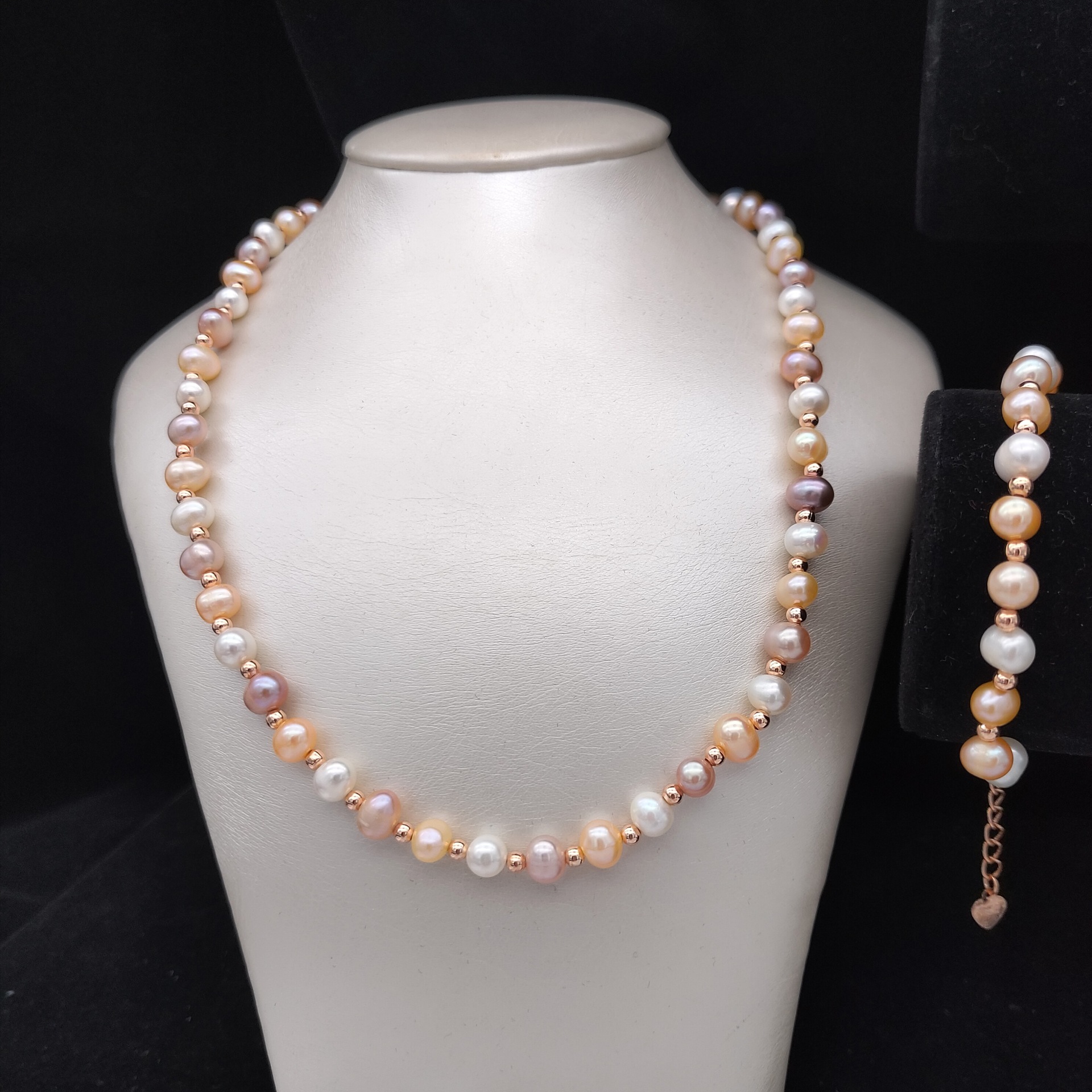New Pearl Necklace Gift Wholesale Jewelry Gifts Natural Freshwater Pearl Necklace Bracelet Nearly round Beads New Pearl Necklace Gift Wholesale Jewelry Gifts Natural Freshwater Pearl Necklace Bracelet Nearly round Beads