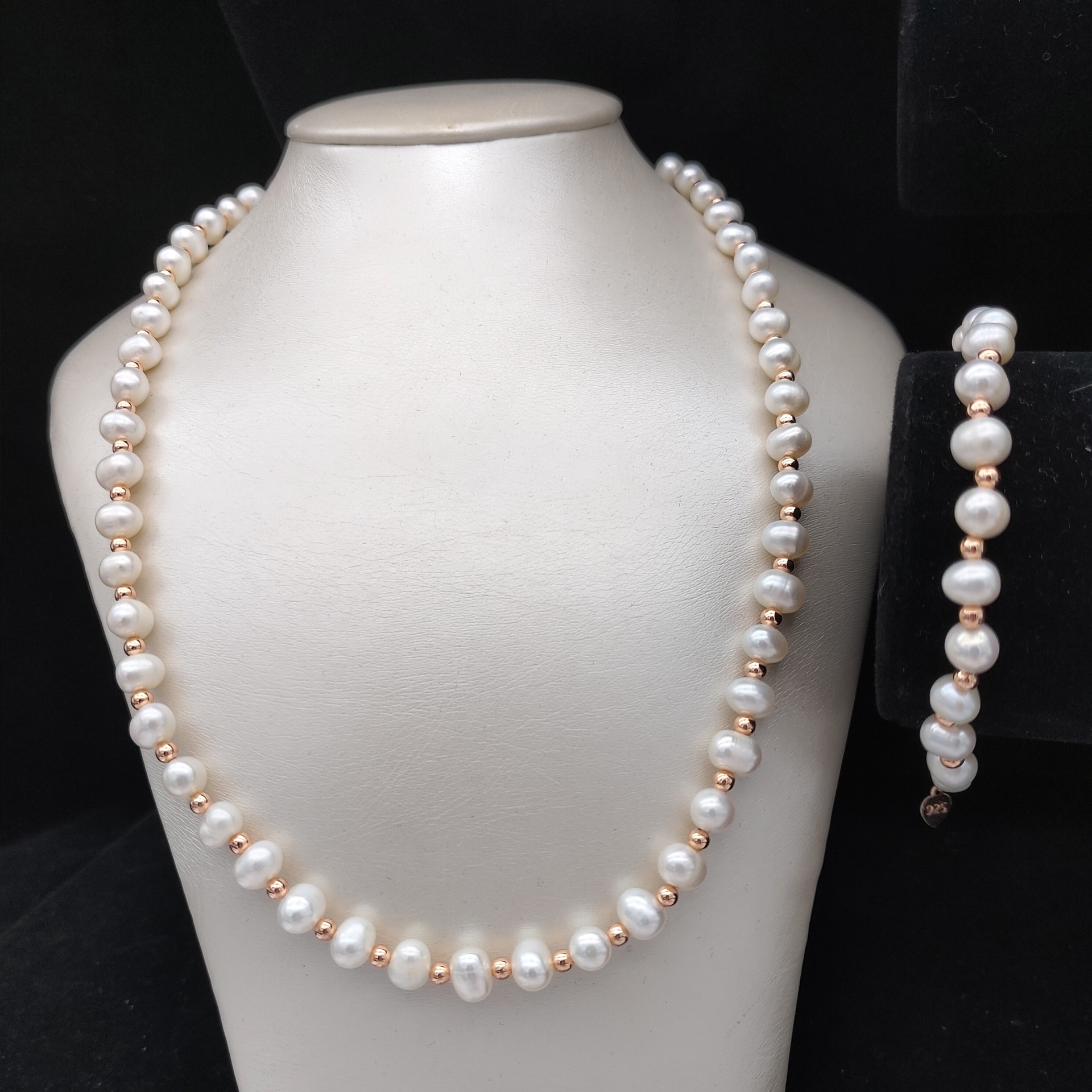 New Pearl Necklace Gift Wholesale Jewelry Gifts Natural Freshwater Pearl Necklace Bracelet Nearly round Beads New Pearl Necklace Gift Wholesale Jewelry Gifts Natural Freshwater Pearl Necklace Bracelet Nearly round Beads