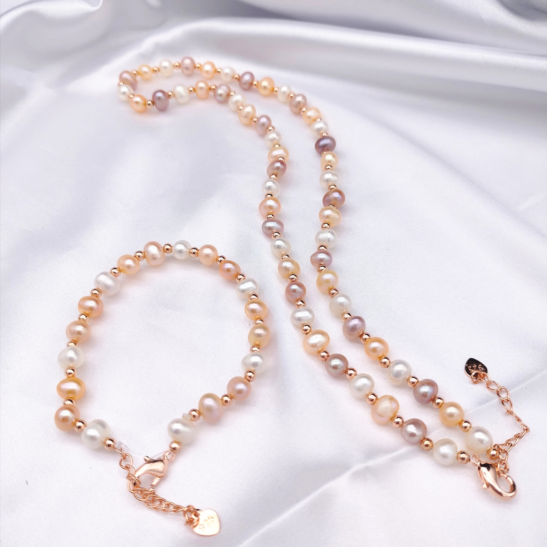 New Pearl Necklace Gift Wholesale Jewelry Gifts Natural Freshwater Pearl Necklace Bracelet Nearly round Beads New Pearl Necklace Gift Wholesale Jewelry Gifts Natural Freshwater Pearl Necklace Bracelet Nearly round Beads