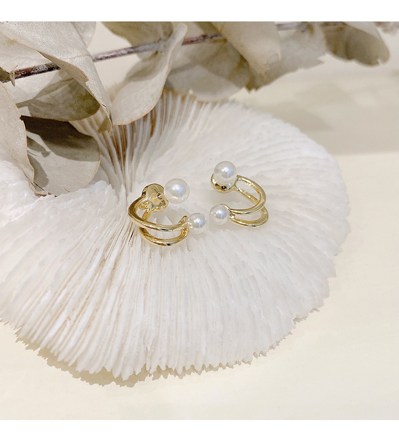 Korean Dongdaemun New Niche Design Stud Earrings for Women Elegant Pearl Earrings Ins Internet Celebrity Personalized Ear Jewelry