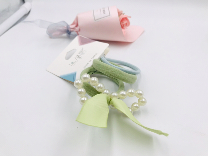 Pearl Rivets Hair Bands Do Not Wrap Hair Fashion Rubber Band Head Hairtie High Elastic Seamless Jewelry Headdress
