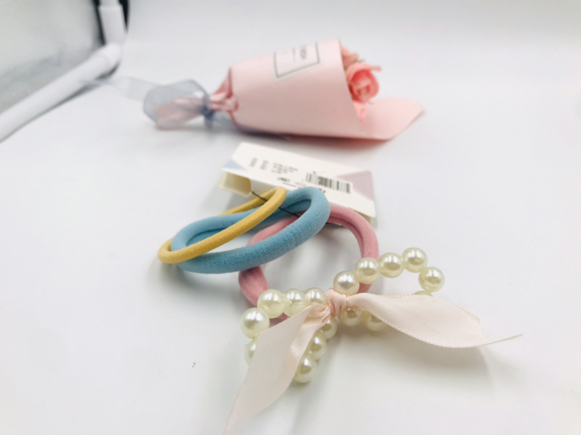 Pearl Rivets Hair Bands Do Not Wrap Hair Fashion Rubber Band Head Hairtie High Elastic Seamless Jewelry Headdress