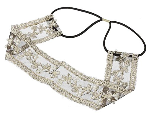 The factory direct sale of European and American foreign trade pure hand beaded jewelry with pearl hair accessories