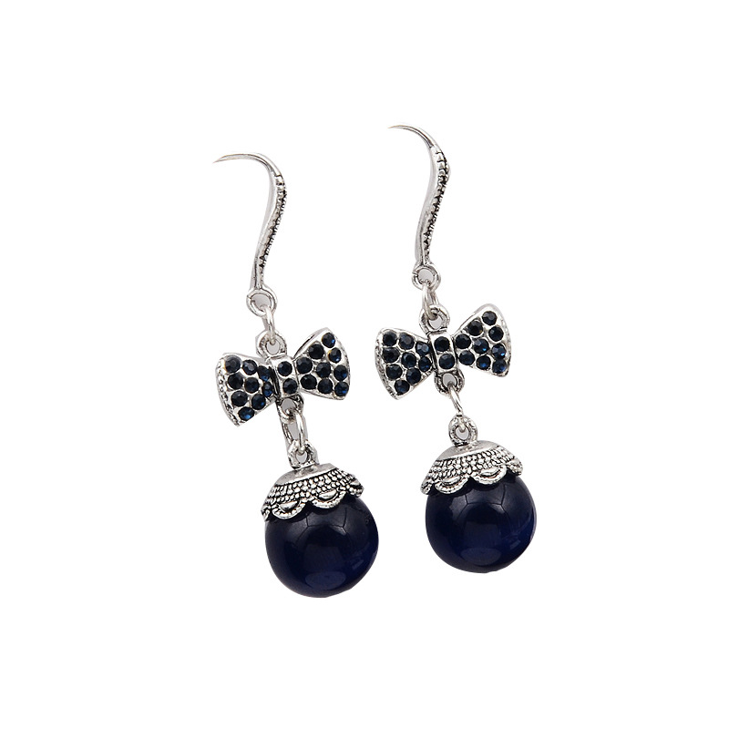 Factory Direct Sales Cross-Border New Accessories Rhinestone Earrings Women&#039;s Fashion Vintage Pearl Stud Earrings Earrings Eardrops Jewelry