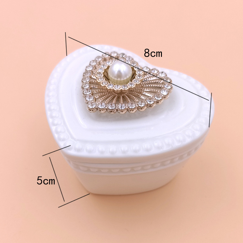 Crystal Pearl Decorative White Ceramic Jewelry Box Gift Box Wedding Candy Box Wedding Candies Box Cosmetic Box Crystal Pearl Decorative White Ceramic Jewelry Box Gift Box Wedding Candy Box Wedding Candies Box Cosmetic Box