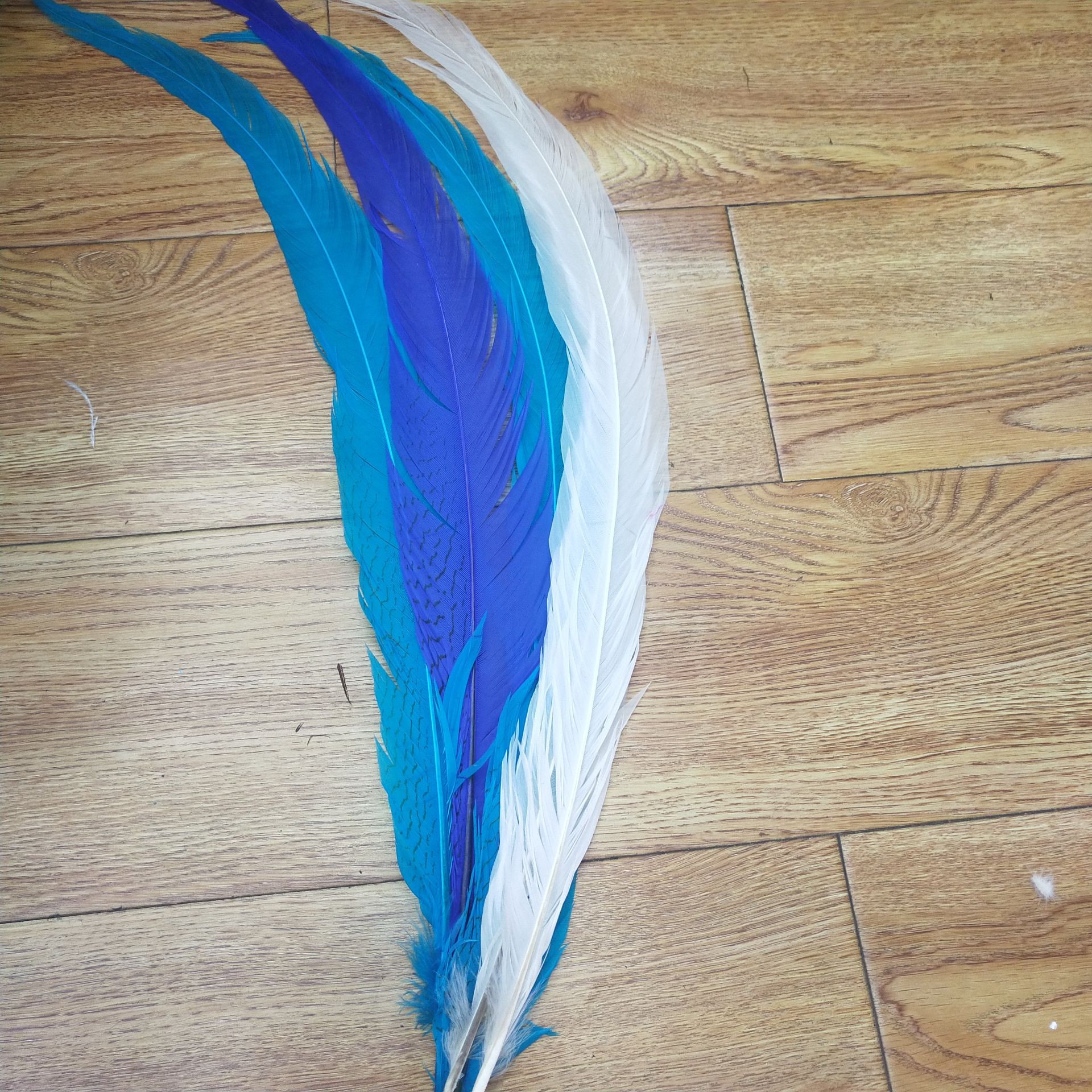 Yiwu Factory Direct Sales Wild Bird Hair Silver Cocktail Feather Craft Can Be Customized Color Carnival Clothing Accessories