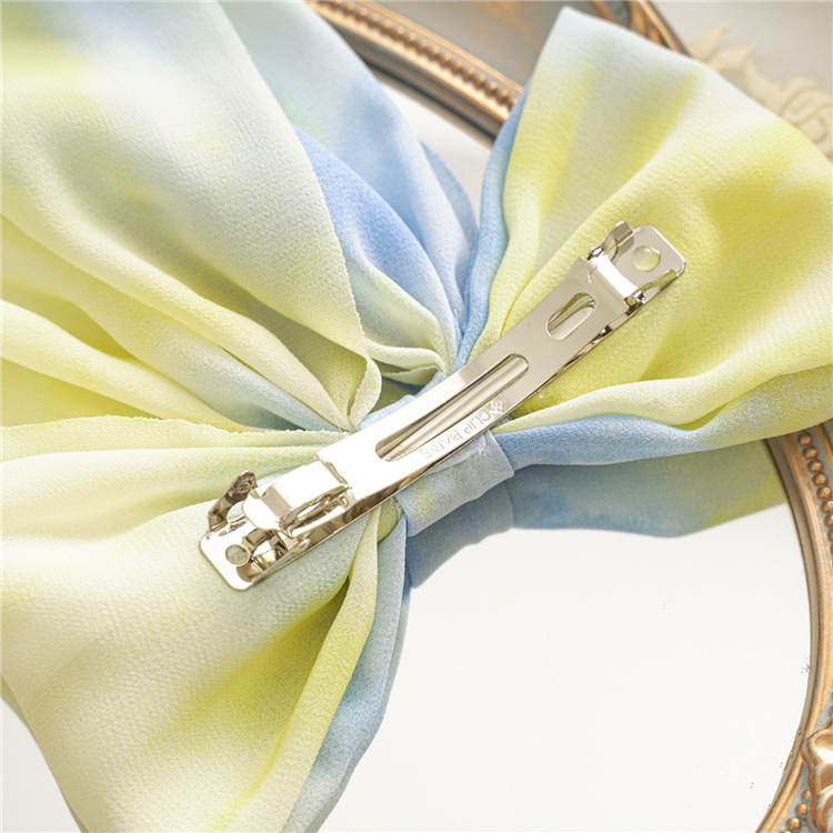 2021 Summer New Fabric Craft Spring Clip Women's Tie-Dye Bow Barrettes Long Bandeau Top Clip Hair Accessories 2021 Summer New Fabric Craft Spring Clip Women's Tie-Dye Bow Barrettes Long Bandeau Top Clip Hair Accessories