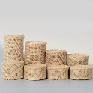 Factory Direct Sales Clothing Accessories Ribbon Hemp Rope DIY Craft Decorative Cotton and Linen Roll Ribbon Can Be Customized Factory Direct Sales Clothing Accessories Ribbon Hemp Rope DIY Craft Decorative Cotton and Linen Roll Ribbon Can Be Customized