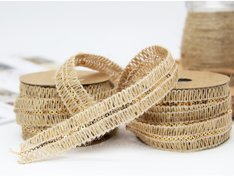 Factory Direct Sales Clothing Accessories Ribbon Hemp Rope DIY Craft Decorative Cotton and Linen Roll Ribbon Can Be Customized Factory Direct Sales Clothing Accessories Ribbon Hemp Rope DIY Craft Decorative Cotton and Linen Roll Ribbon Can Be Customized