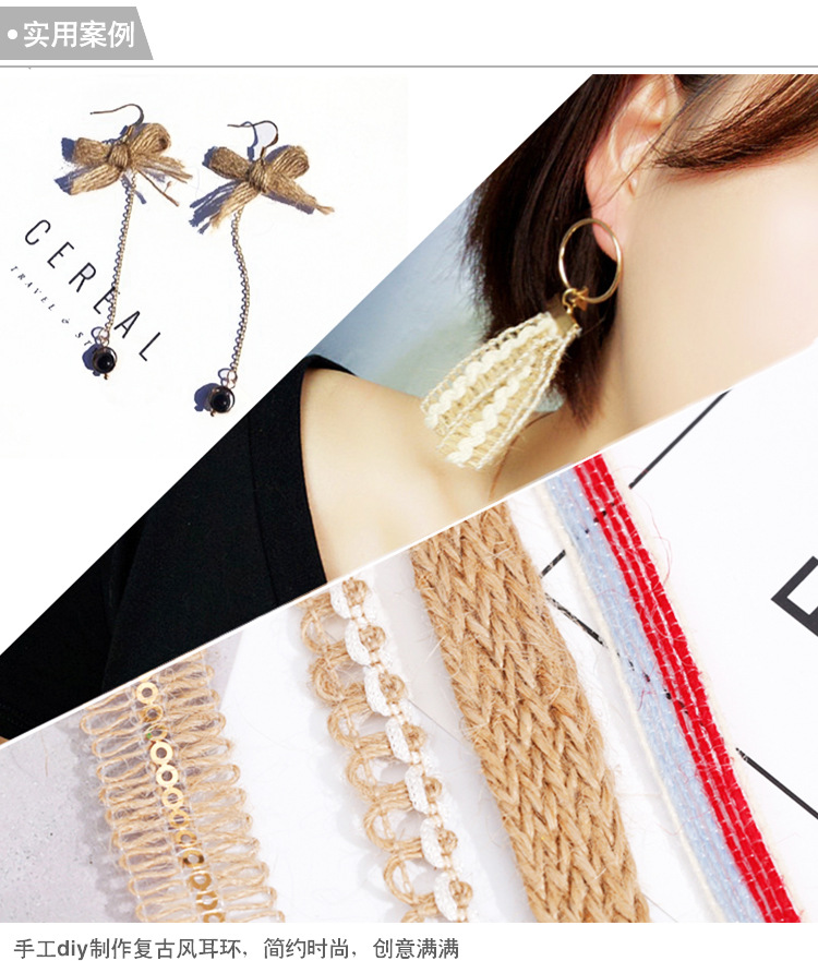 Factory Direct Sales Clothing Accessories Ribbon Hemp Rope DIY Craft Decorative Cotton and Linen Roll Ribbon Can Be Customized Factory Direct Sales Clothing Accessories Ribbon Hemp Rope DIY Craft Decorative Cotton and Linen Roll Ribbon Can Be Customized