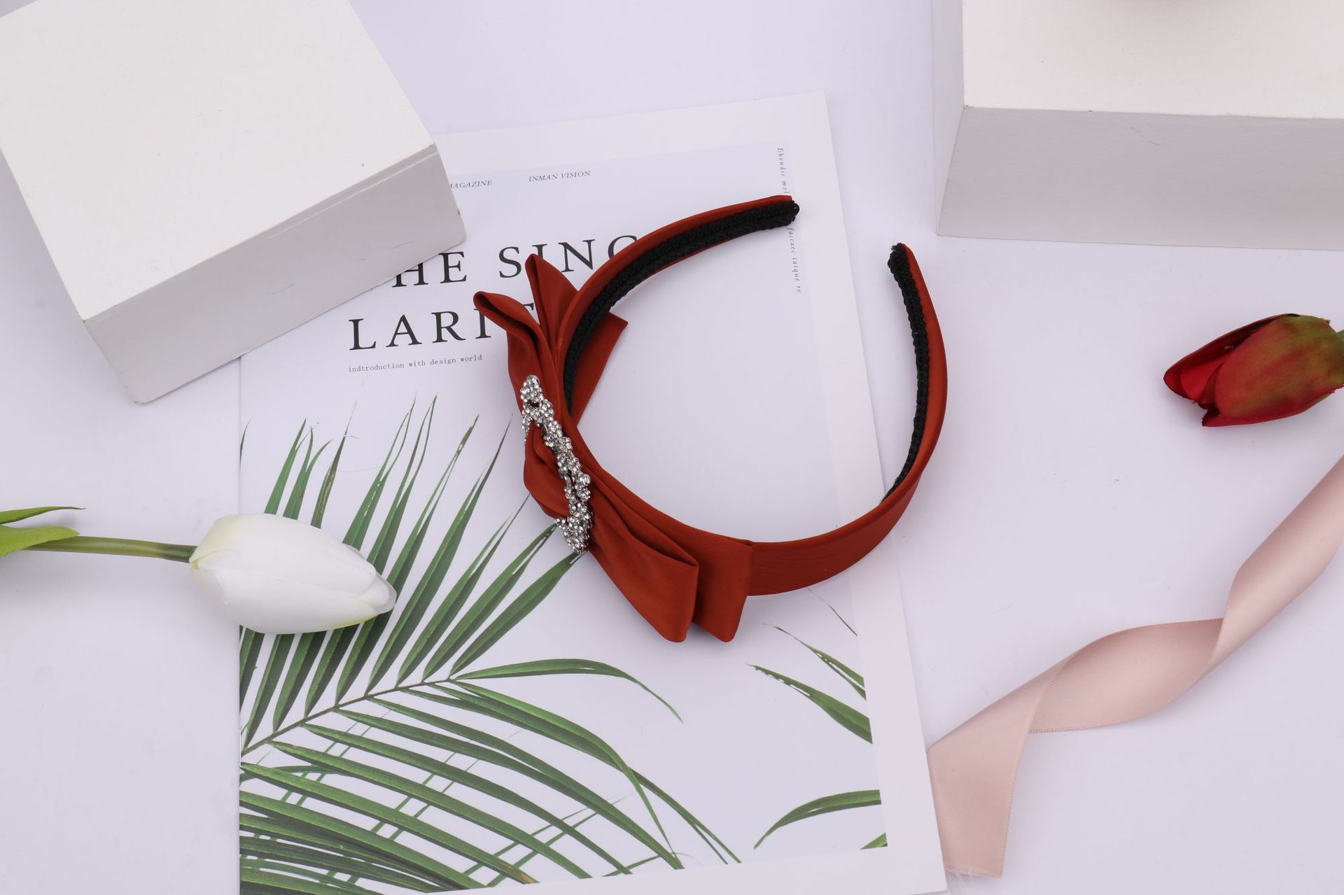 New Fabric Craft Broadside Knotted Hair Hoop Rabbit Ear Bow Hair Accessories Elegant Internet Influencer Pearl Hair Band Headband New Fabric Craft Broadside Knotted Hair Hoop Rabbit Ear Bow Hair Accessories Elegant Internet Influencer Pearl Hair Band Headband