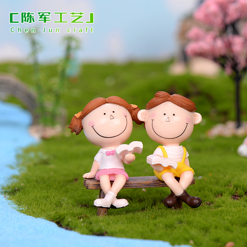 Chen Jun Craft Happy Couple Doll Keychain Pendant Men&#039;s and Women&#039;s Valentine&#039;s Day Gift Accessories PVC Plastic Ornaments