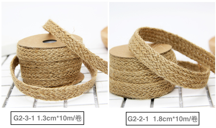 Factory Outlet clothing accessories knitted cotton hemp rope with rope braid DIY craft decoration volume Ribbon Ribbon Factory Outlet clothing accessories knitted cotton hemp rope with rope braid DIY craft decoration volume Ribbon Ribbon