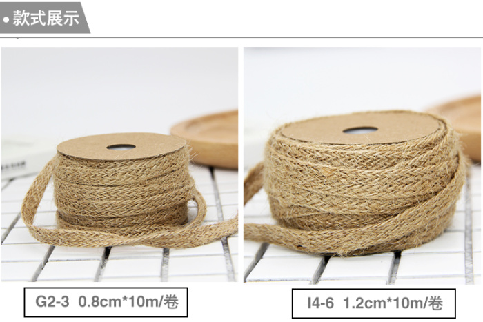 Factory Outlet clothing accessories knitted cotton hemp rope with rope braid DIY craft decoration volume Ribbon Ribbon Factory Outlet clothing accessories knitted cotton hemp rope with rope braid DIY craft decoration volume Ribbon Ribbon