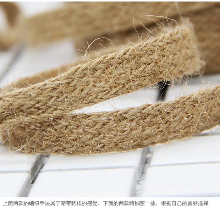 Factory Outlet clothing accessories knitted cotton hemp rope with rope braid DIY craft decoration volume Ribbon Ribbon Factory Outlet clothing accessories knitted cotton hemp rope with rope braid DIY craft decoration volume Ribbon Ribbon