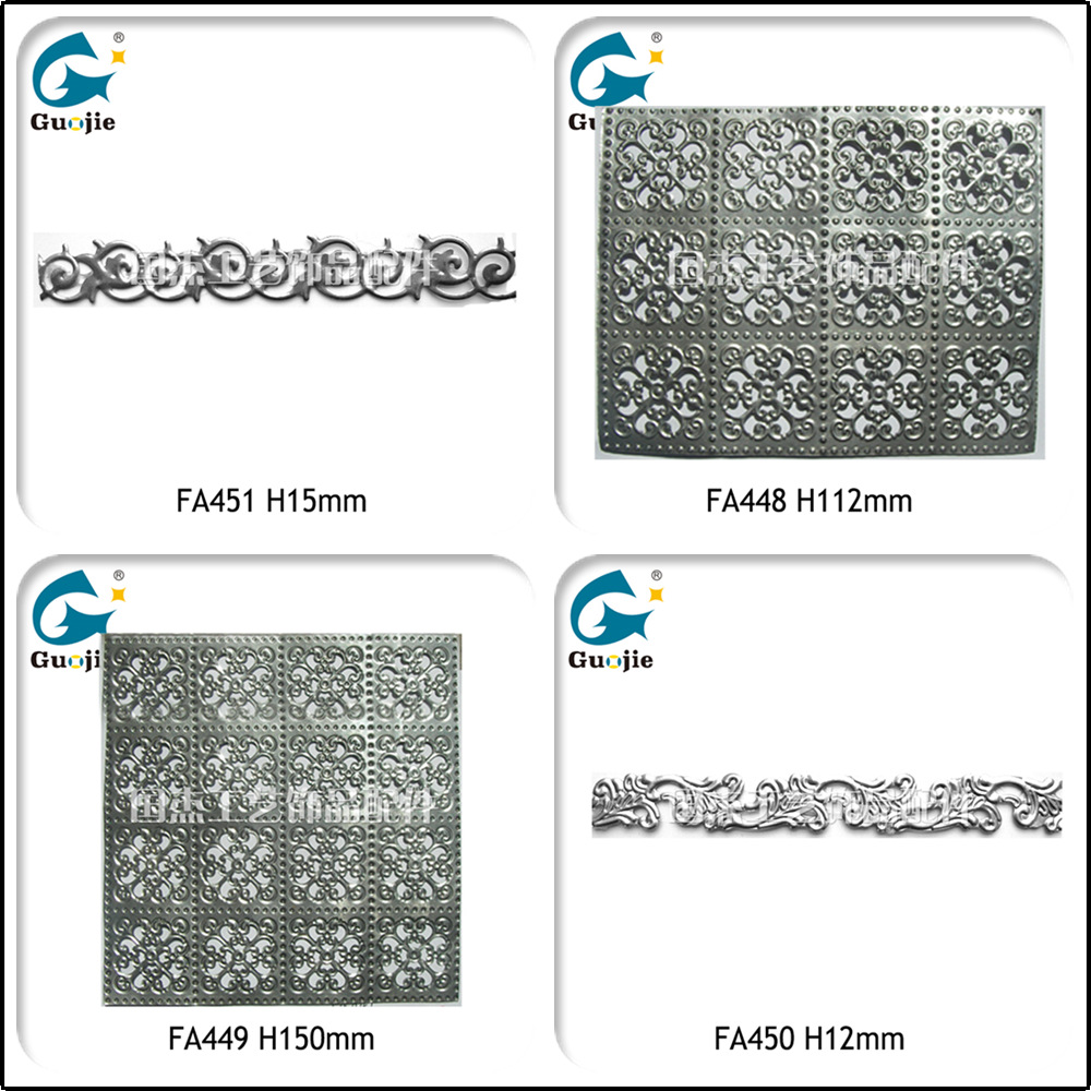 FA903 gothic style moving accessories feel rattan decorative bar craft gifts hardware iron strip to the sample