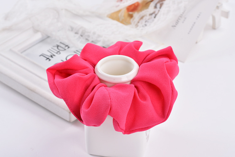 South Korea Imported Korean Jewelry Hair Accessories Candy Color Solid Color Fabric Craft Chiffon Hair Ring Headdress Flower Headwear Hair Rope South Korea Imported Korean Jewelry Hair Accessories Candy Color Solid Color Fabric Craft Chiffon Hair Ring Headdress Flower Headwear Hair Rope