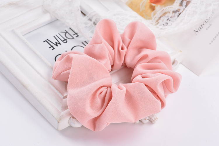 South Korea Imported Korean Jewelry Hair Accessories Candy Color Solid Color Fabric Craft Chiffon Hair Ring Headdress Flower Headwear Hair Rope South Korea Imported Korean Jewelry Hair Accessories Candy Color Solid Color Fabric Craft Chiffon Hair Ring Headdress Flower Headwear Hair Rope