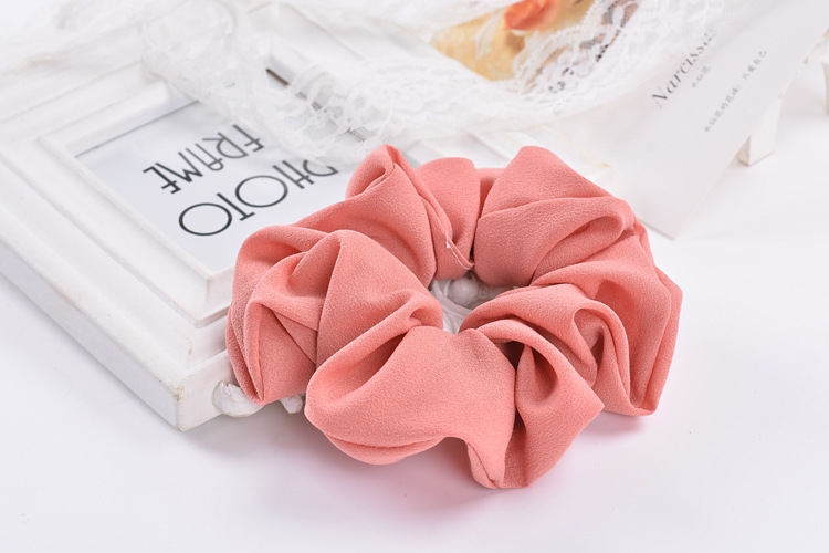 South Korea Imported Korean Jewelry Hair Accessories Candy Color Solid Color Fabric Craft Chiffon Hair Ring Headdress Flower Headwear Hair Rope South Korea Imported Korean Jewelry Hair Accessories Candy Color Solid Color Fabric Craft Chiffon Hair Ring Headdress Flower Headwear Hair Rope