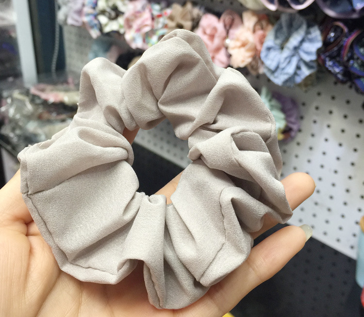 South Korea Imported Korean Jewelry Hair Accessories Candy Color Solid Color Fabric Craft Chiffon Hair Ring Headdress Flower Headwear Hair Rope South Korea Imported Korean Jewelry Hair Accessories Candy Color Solid Color Fabric Craft Chiffon Hair Ring Headdress Flower Headwear Hair Rope