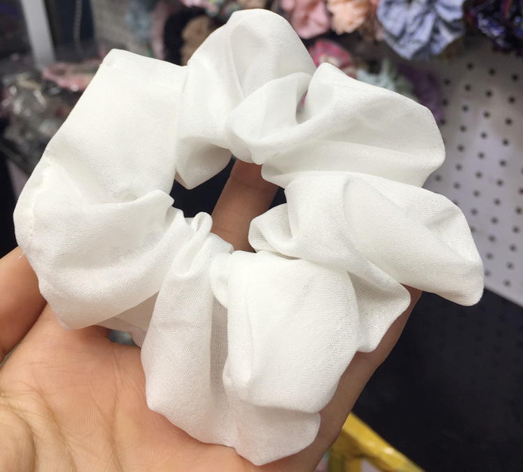 South Korea Imported Korean Jewelry Hair Accessories Candy Color Solid Color Fabric Craft Chiffon Hair Ring Headdress Flower Headwear Hair Rope South Korea Imported Korean Jewelry Hair Accessories Candy Color Solid Color Fabric Craft Chiffon Hair Ring Headdress Flower Headwear Hair Rope