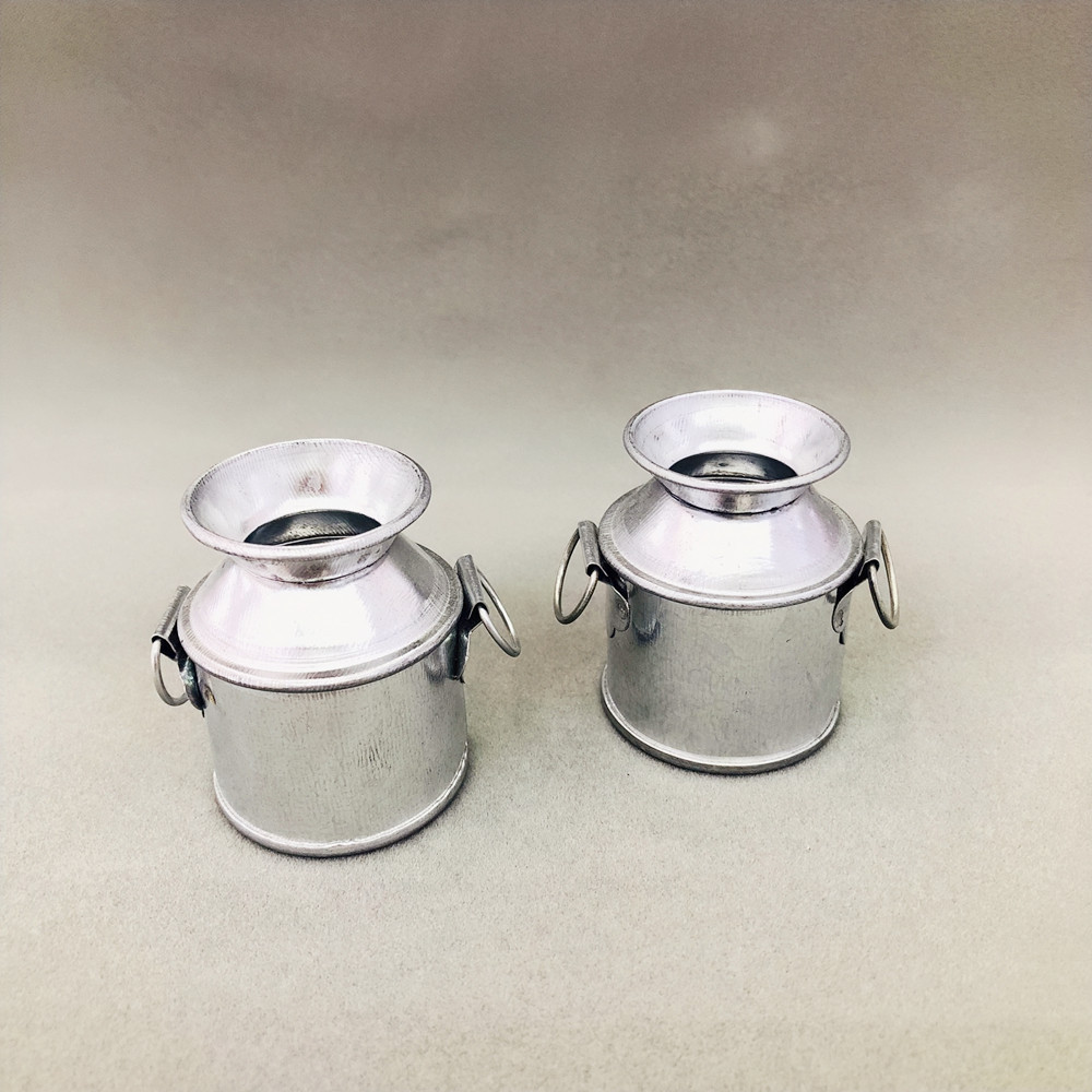 Manufacturers Supply Mini Primary Color Single Small Milk Pot Iron Bucket Succulent Gardening Flowerpot Decoration Accessories and Decorations Craft