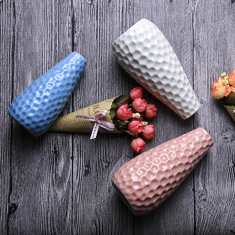 Ceramic manufacturers craft Decorative flower Arranger hand-painted Accessories creative home Furnishing pieces