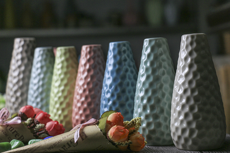 Ceramic manufacturers craft Decorative flower Arranger hand-painted Accessories creative home Furnishing pieces