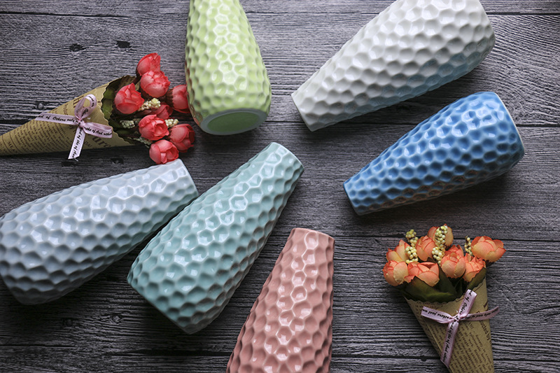 Ceramic manufacturers craft Decorative flower Arranger hand-painted Accessories creative home Furnishing pieces