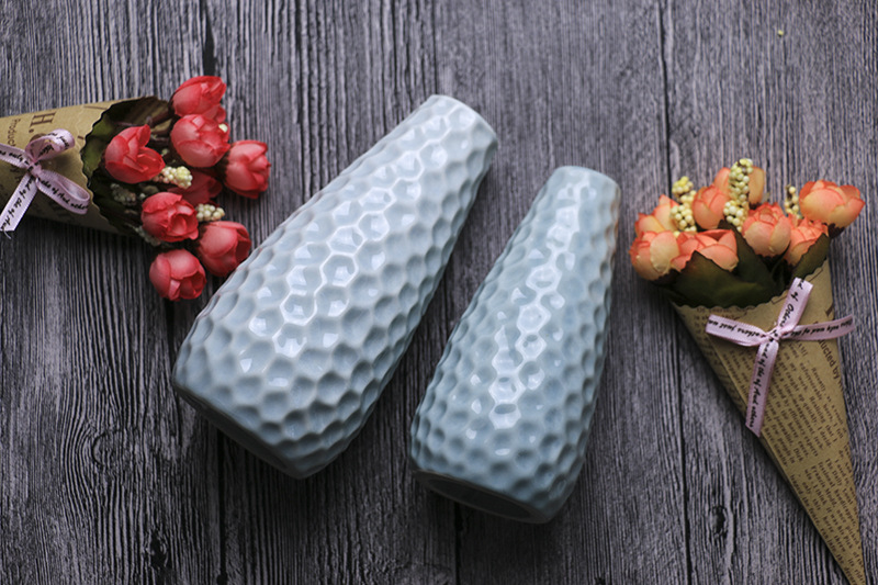 Ceramic manufacturers craft Decorative flower Arranger hand-painted Accessories creative home Furnishing pieces