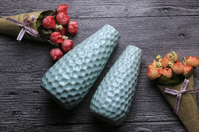 Ceramic manufacturers craft Decorative flower Arranger hand-painted Accessories creative home Furnishing pieces