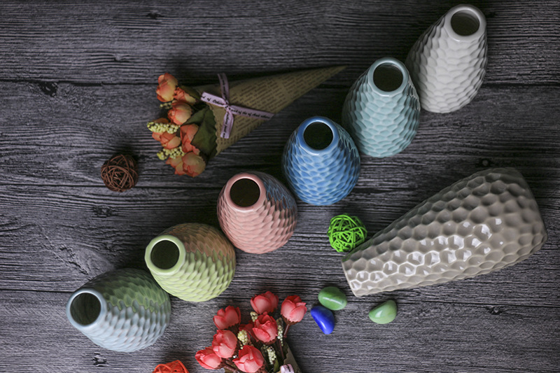 Ceramic manufacturers craft Decorative flower Arranger hand-painted Accessories creative home Furnishing pieces
