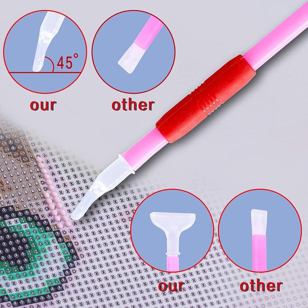 117 Pieces Design Diamond Painting Tools 5D Diamond Accessories DIY Craft Diamond Technical Pen Embroidery Set