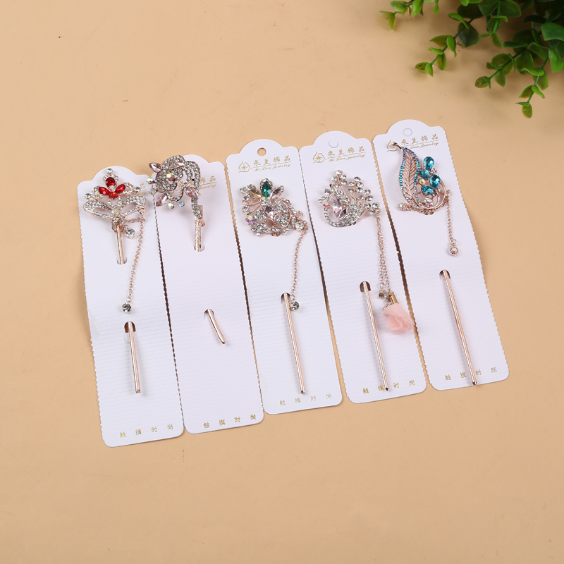 Classical Style Spot Drill Craft Hair Accessories Hairpin Original Crystal Set Up-Do Hairpin Styles