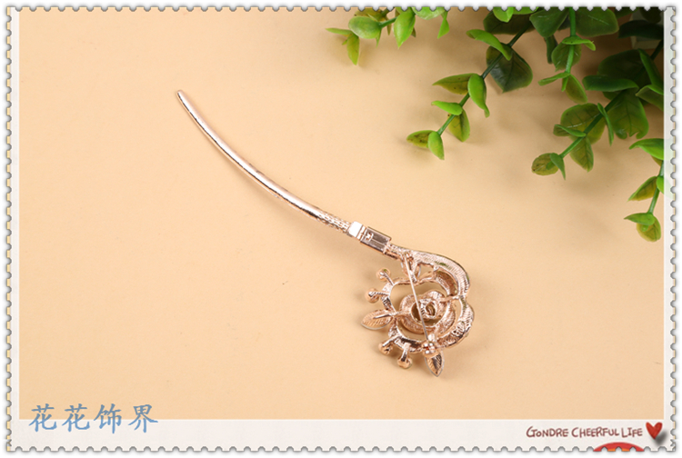 Classical Style Spot Drill Craft Hair Accessories Hairpin Original Crystal Set Up-Do Hairpin Styles Classical Style Spot Drill Craft Hair Accessories Hairpin Original Crystal Set Up-Do Hairpin Styles